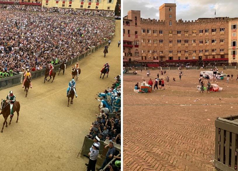 Palio di Siena rinviato anche oggi per maltempo