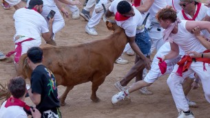 Pamplona, 6 feriti nel primo giorno della corsa dei tori