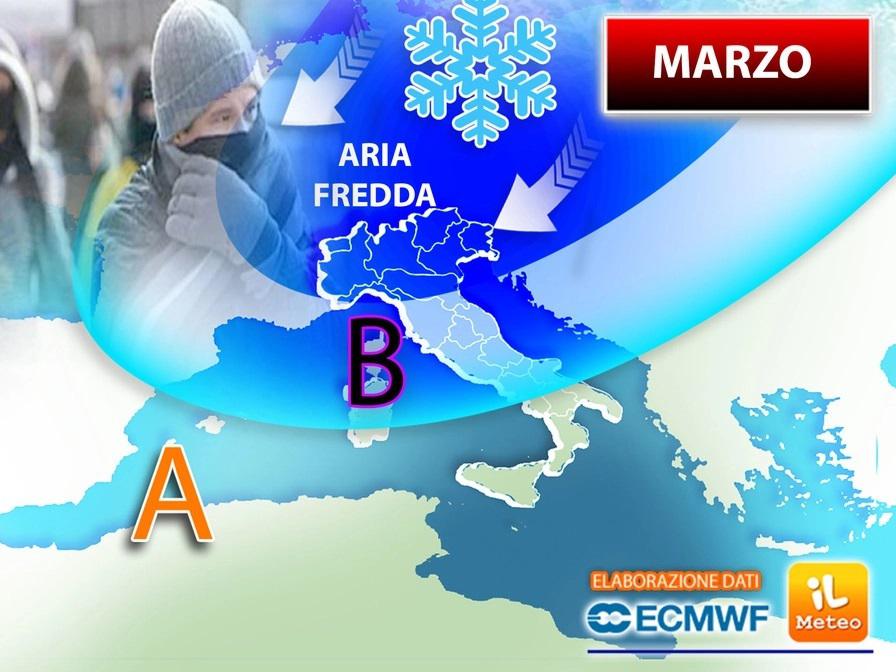 Primavera e freddo: che tempo farà da lunedì 1° marzo