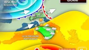 Rischio pioggia e temporali fino al weekend: ecco dove