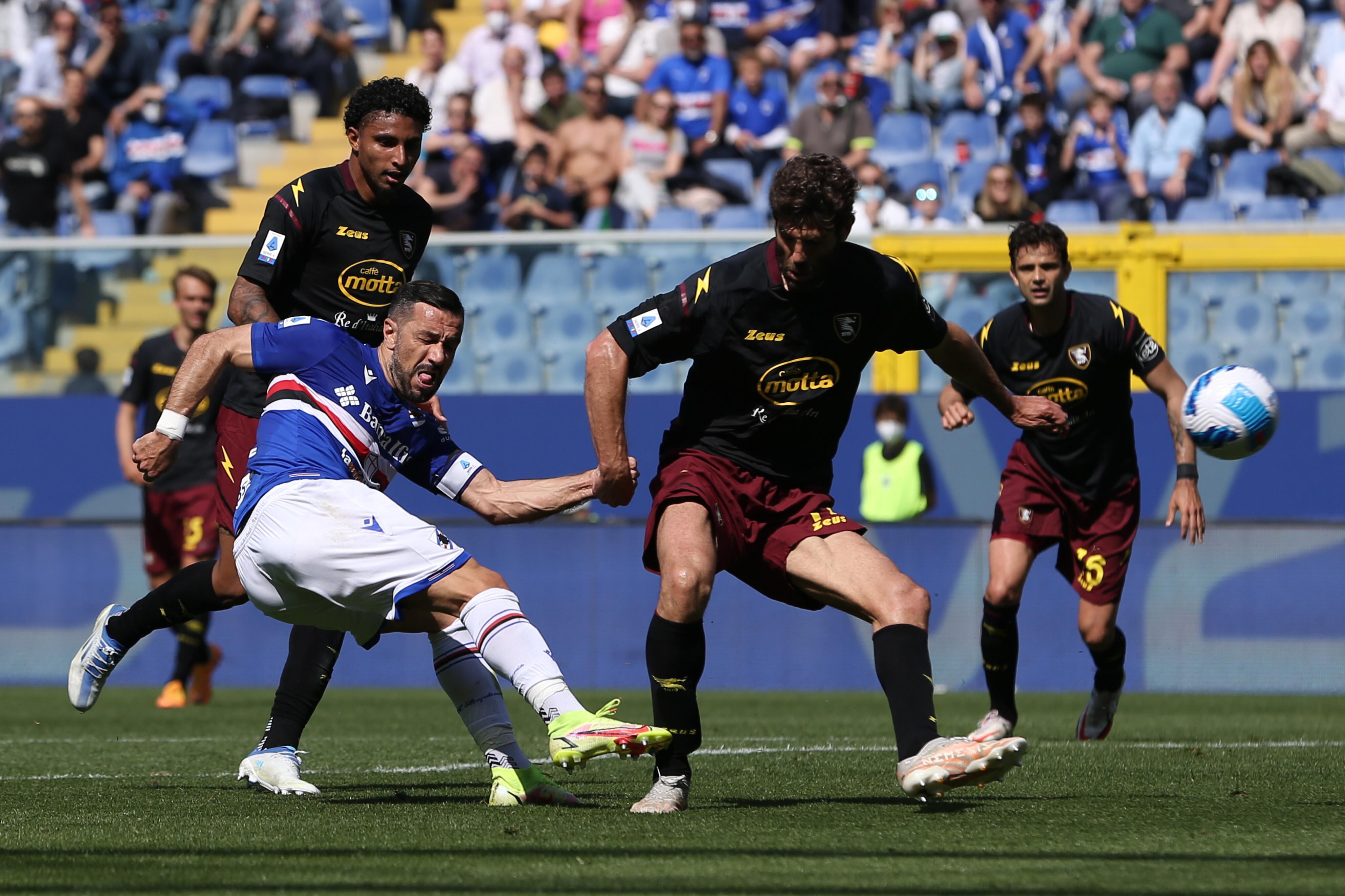 Samp-Salernitana 1-2, campani vincono dopo 3 mesi