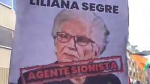 "Segre agente sionista", a corteo pro Pal a Milano cartelli contro la senatrice a vita