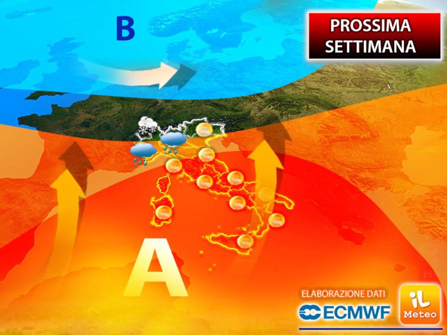 Settimana 1-7 febbraio tra pioggia e vento caldo