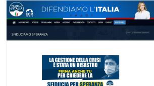 'Sfiduciamo Speranza', Fdi lancia raccolta firme online per petizione