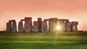 Sunset at the Stonehenge