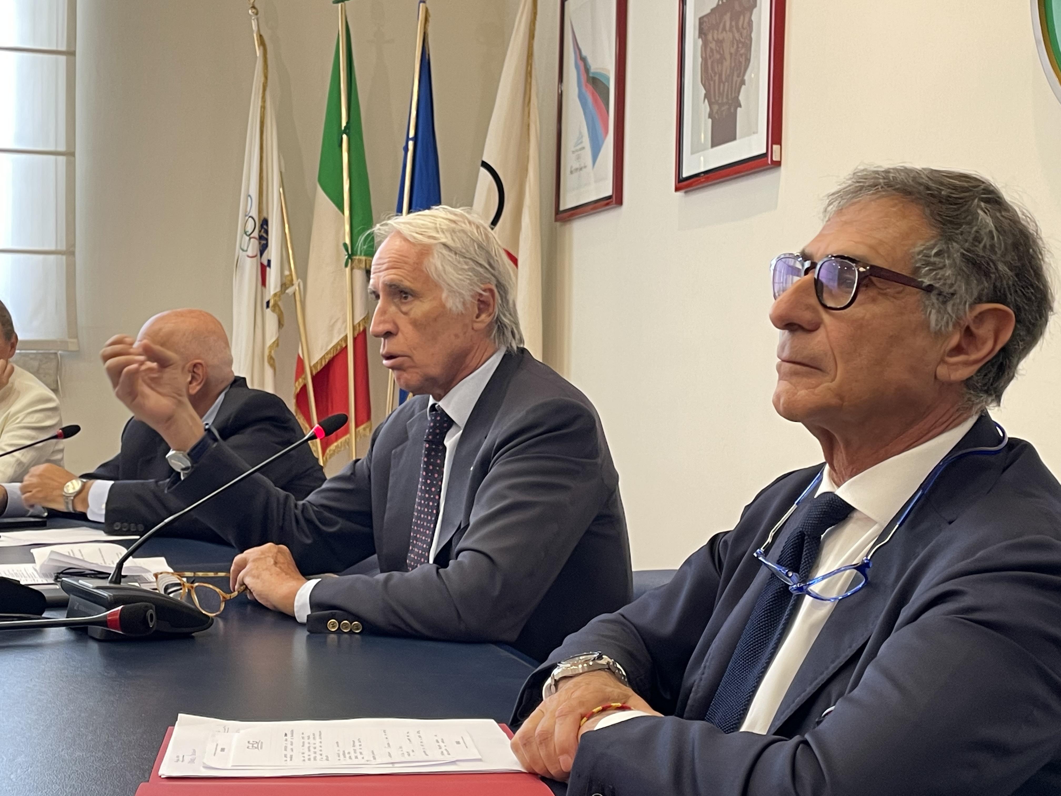 Sport, Malagò e Barbaro presentano il protocollo d'intesa Coni-Mase