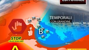 Stop al caldo africano, temporali almeno fino a Ferragosto: le previsioni