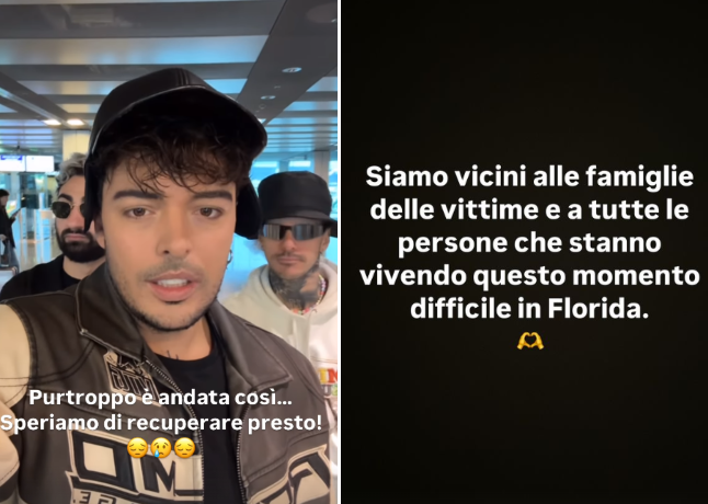 The Kolors bloccati in aeroporto: "L'uragano Milton ci ha fermati"