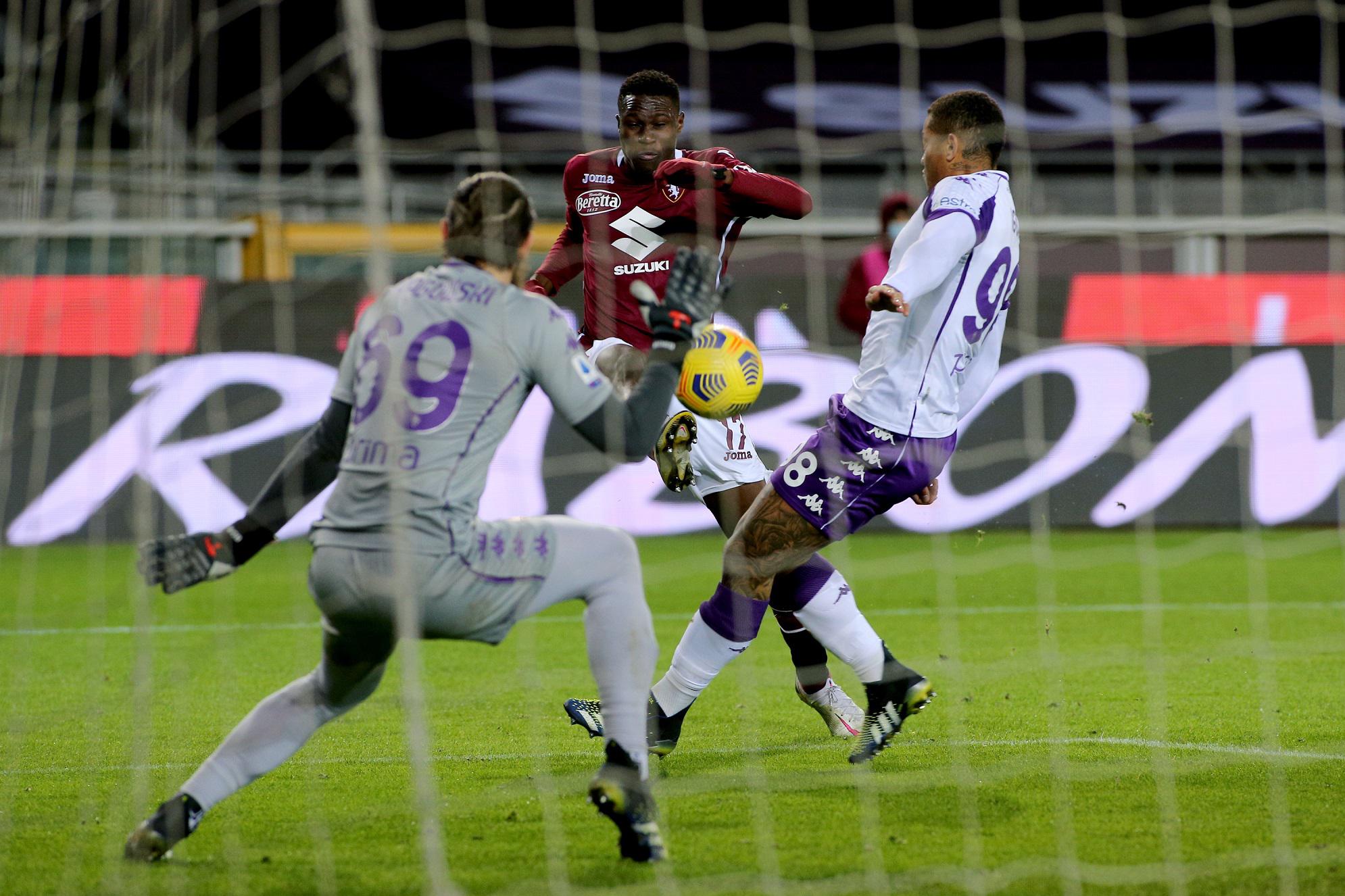 Torino non si sblocca, 1-1 contro la Fiorentina in nove