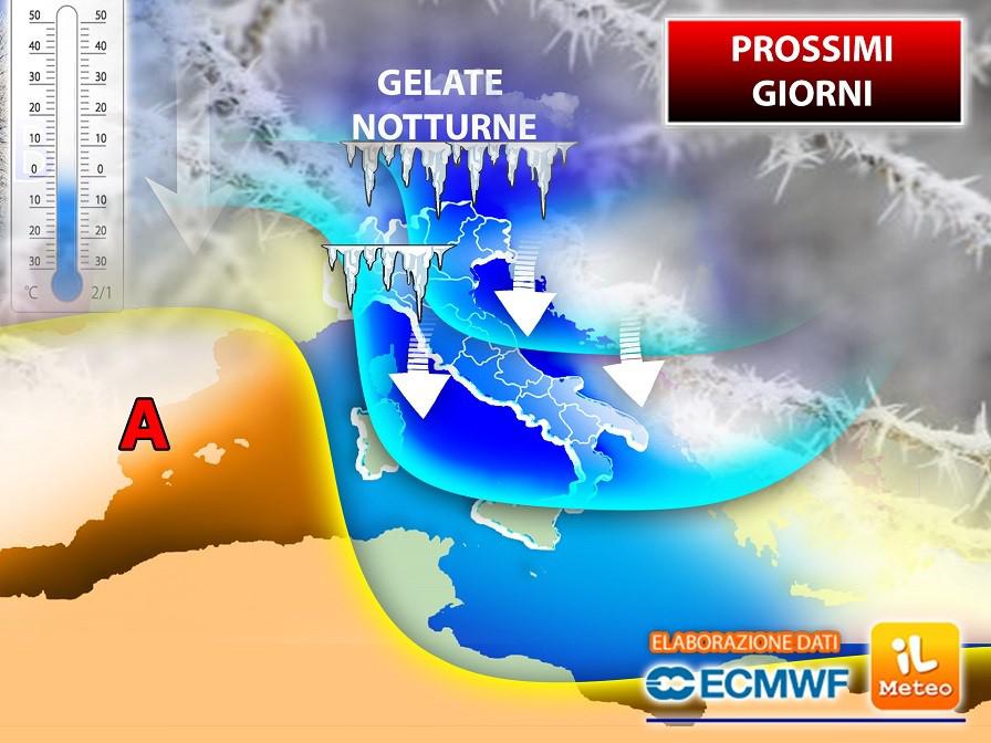 Torna l'inverno, pioggia e gelate in arrivo: che tempo farà?