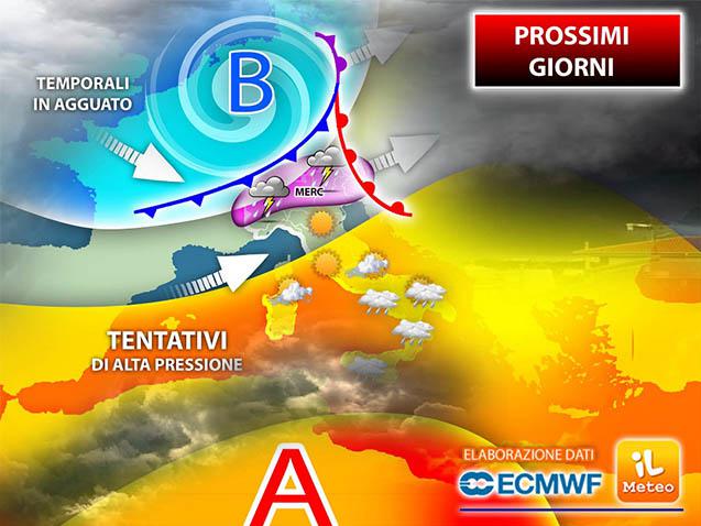 Tra sole e temporali: che tempo farà fino a giovedì 6 maggio