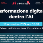 Trasformazione digitale, dentro l’AI: il 19 novembre evento Adnkronos Q&A