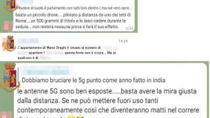 Tritolo sul Parlamento e indirizzo di Draghi: la chat no vax Telegram