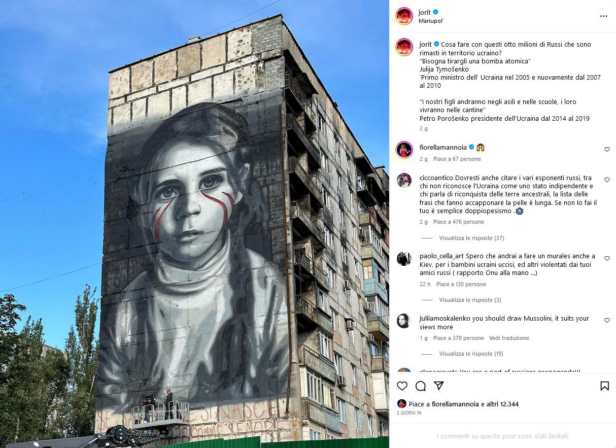 Ucraina, Jorit e il murale della bimba russa a Mariupol: "Ci hanno mentito