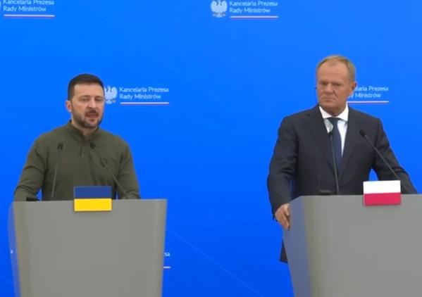 Ucraina, Polonia potrà abbattere missili Russia: accordo Zelensky-Tusk