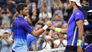 US Open, Berrettini battuto da Djokovic nei quarti