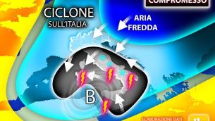 Weekend 20 e 21 marzo, pioggia e neve: ecco dove